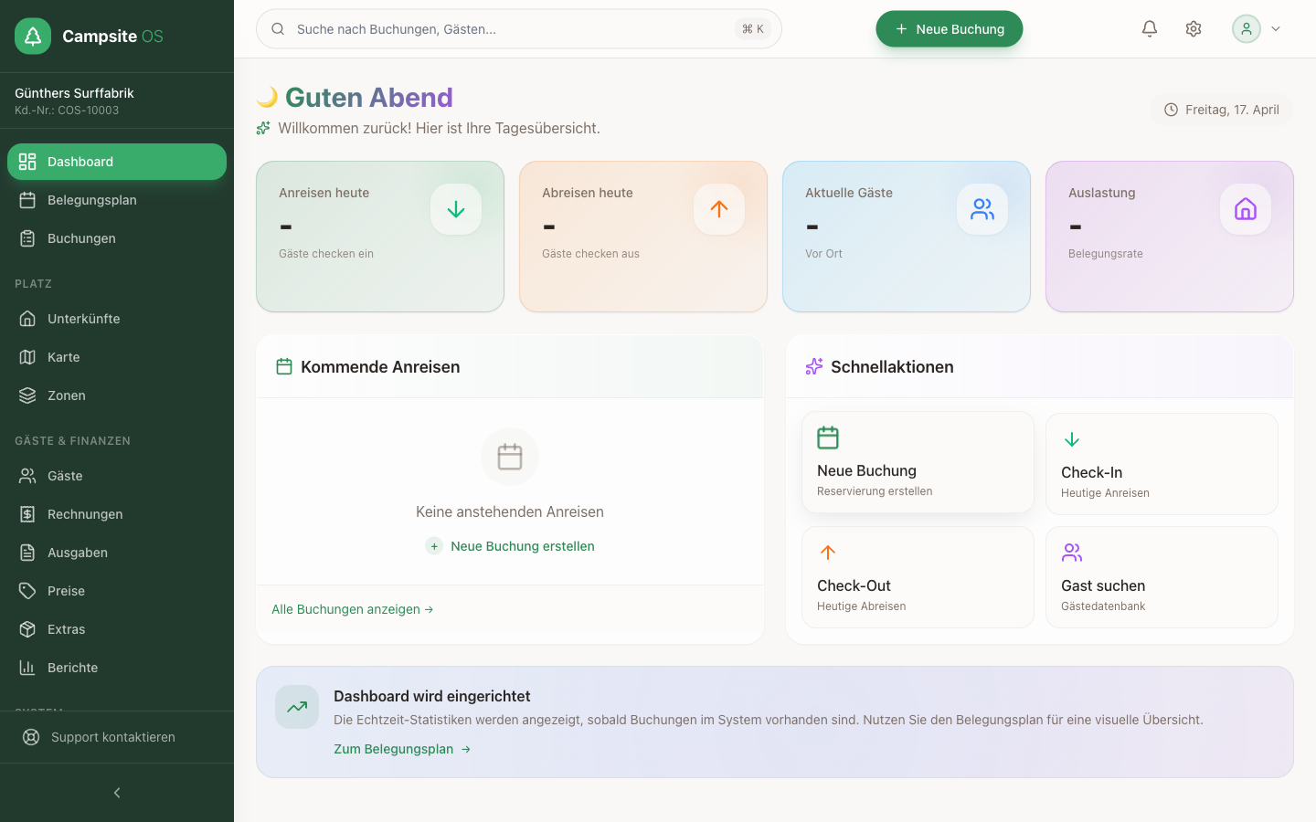 CruiseCamp PRO Dashboard