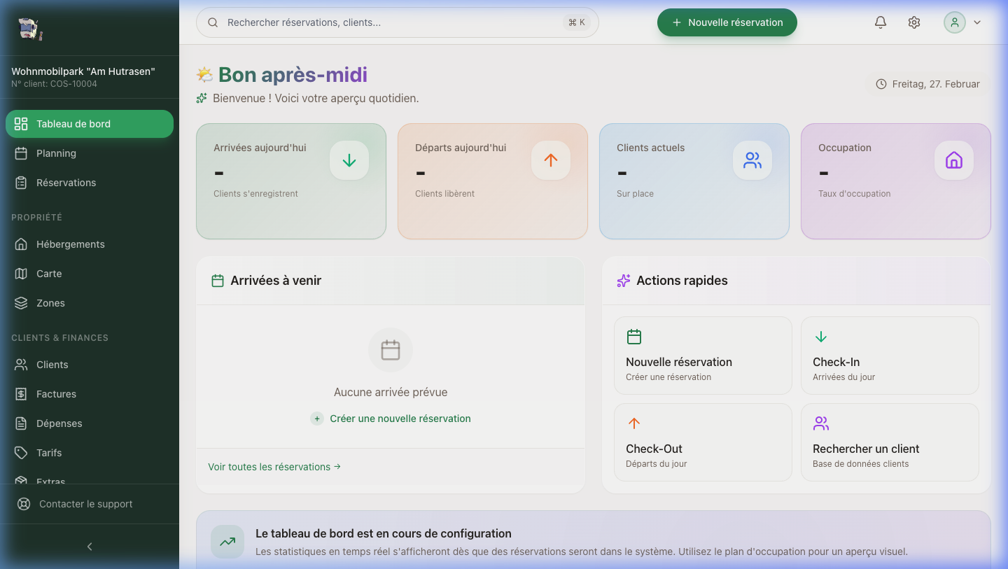 CruiseCamp PRO Dashboard