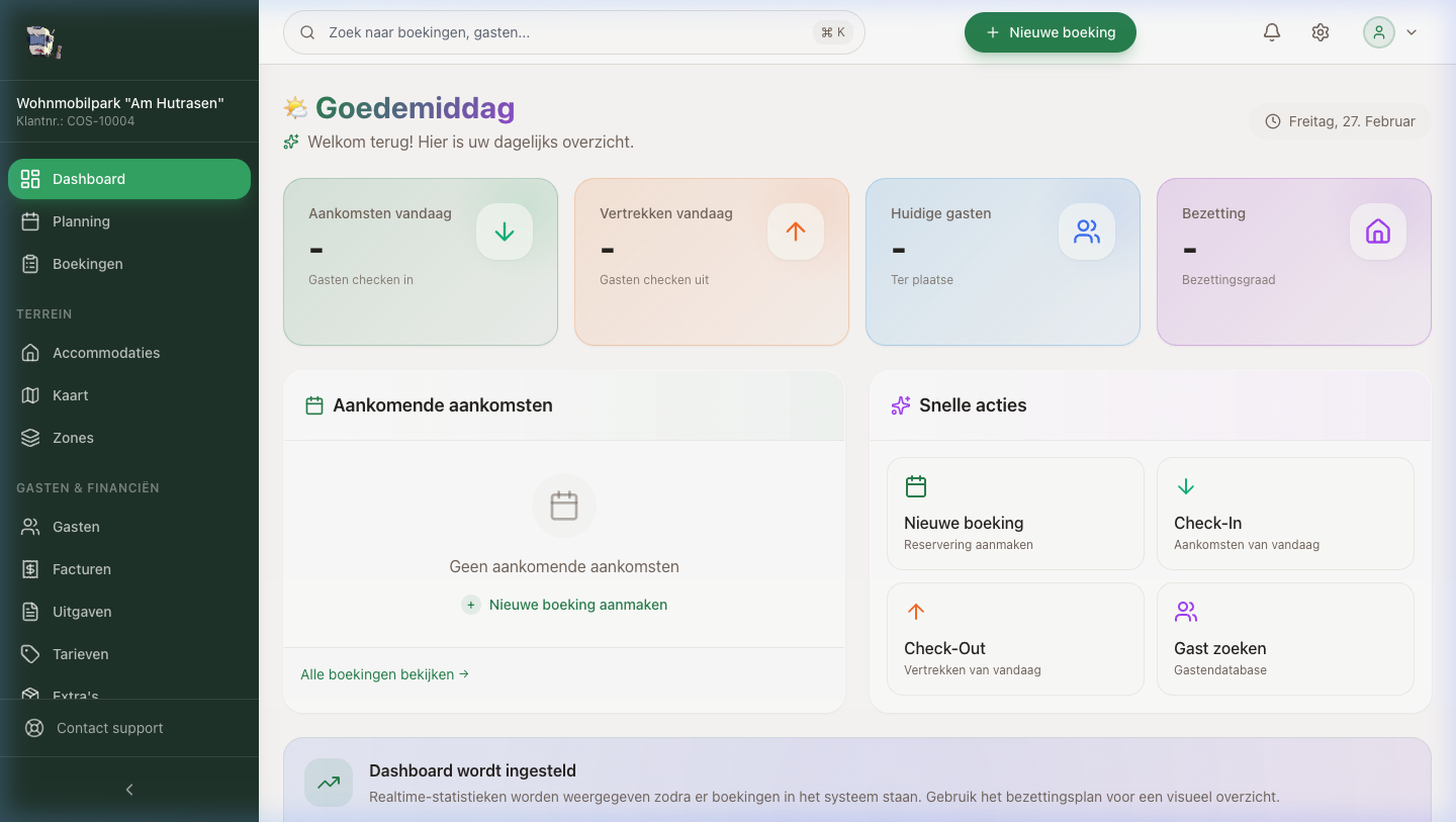 CruiseCamp PRO Dashboard